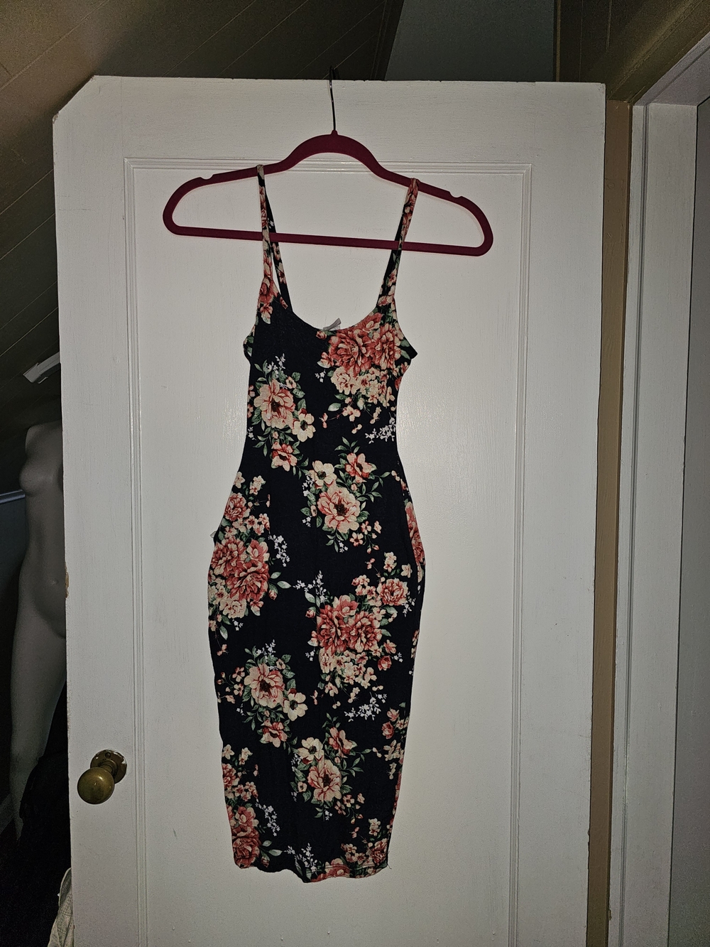 Uptown USA Floral Bodycon Midi Dress Size Small/Chico